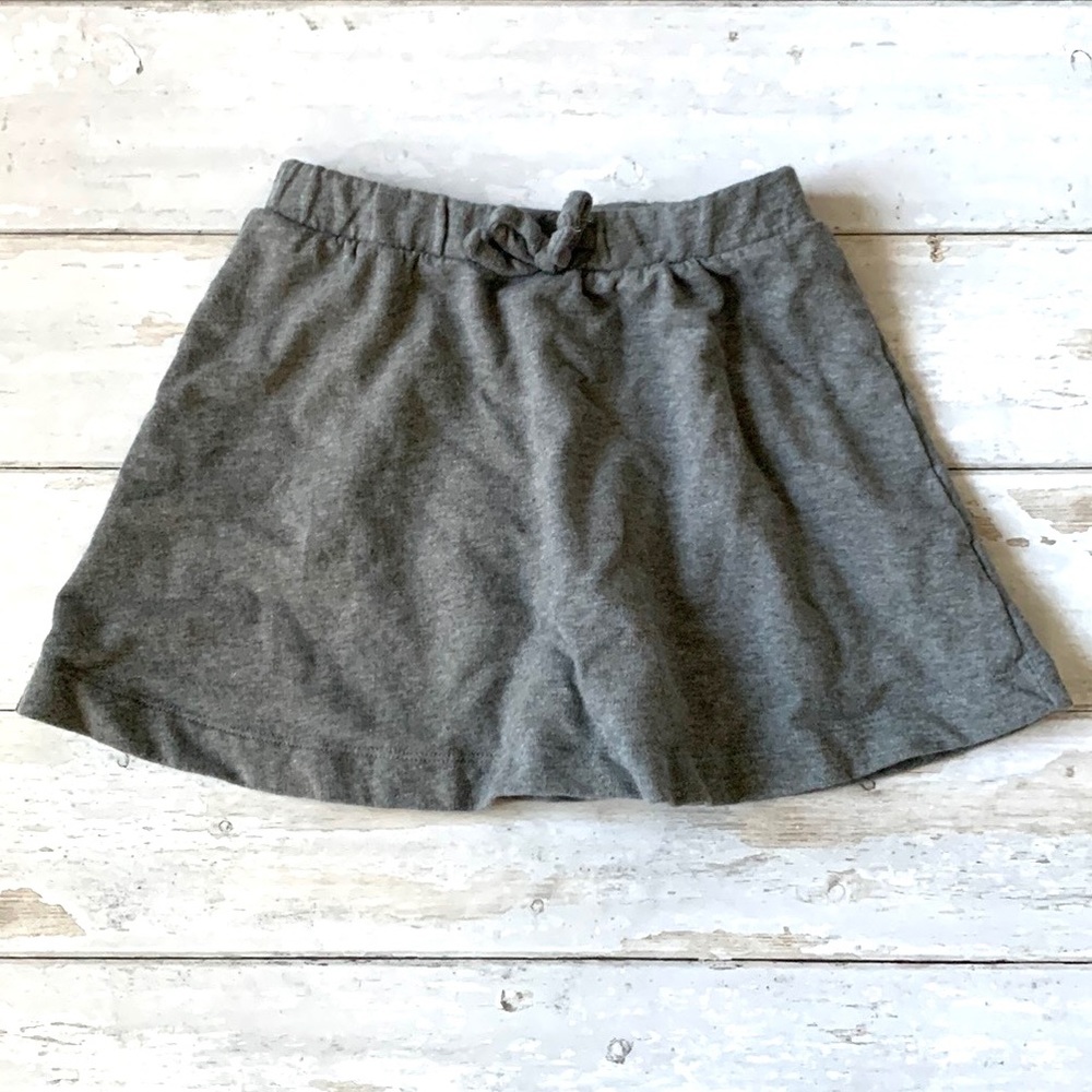 Girls 4/5 Gray Cotton Skirt Cherokee Brand 100% Cotton Kids Size 4T 5T